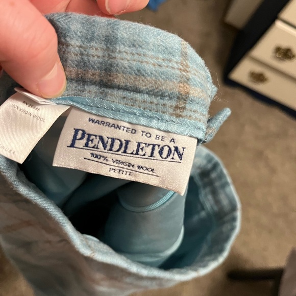 VINTAGE WOOL PENDLETON SKIRT - Picture 6 of 7